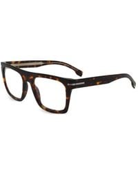 BOSS - Tortoiseshell-Pattern Square-Frame Glasses - Lyst