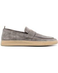 Officine Creative - Suede Slip-on Loafers - Lyst