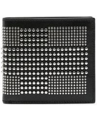 McQueen - Leather Wallet With Studs And Chain - Lyst