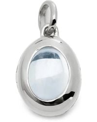 Monica Vinader - April Birthstone Rock-Crystal Locket Pendant - Lyst