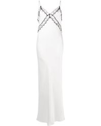 Kiki de Montparnasse Lace-insert Slip Dress - White