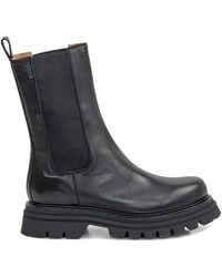 Ennequadro - Stiefeletten Aus Leder - Lyst