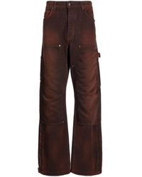 Amiri - Mid-Rise Cotton Jacquard Trousers - Lyst