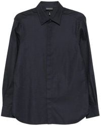 Emporio Armani - Overhemd Met Monogramprint - Lyst