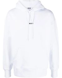 MSGM - Sudadera Con Capucha Y Logo Estampado - Lyst