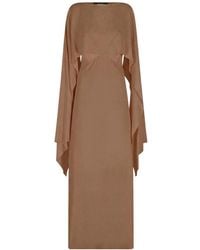 FEDERICA TOSI - Cape-Sleeve Open-Back Maxi Dress - Lyst