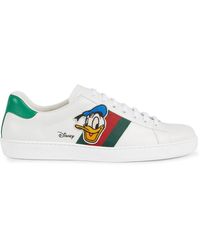Gucci X Disney Donald Duck Ace Sneakers - White