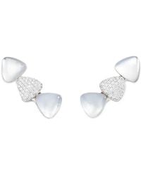 Vhernier - Freccia Diamond And Pearl Earrings - Lyst