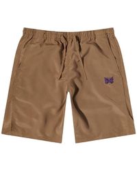 Needles - Bermudas Con Logo Bordado Y Cordones - Lyst