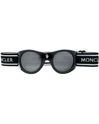 Moncler - Sonnenbrille mit rundem Gestell - Lyst