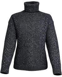 Max Mara - Cable-Knit Roll-Neck Sweater - Lyst