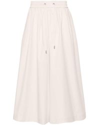 Peserico - Wide-leg Cropped Trousers - Lyst