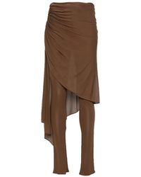 GIUSEPPE DI MORABITO - Draped Ruched Trousers - Lyst