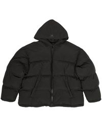 Balenciaga - Hooded Puffer Jacket - Lyst