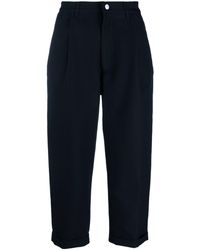 Giorgio Armani - Cropped Tailored Trousers - Lyst