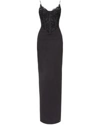 Nissa - Corset Lace Maxi Dress - Lyst