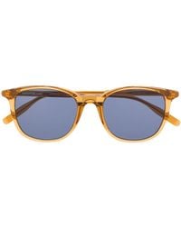Montblanc - Transparent Square Framed Sunglasses - Lyst