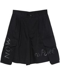Comme des Garçons - Slogan-Print Cargo Shorts - Lyst
