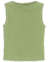 Nanushka - Caile Crinkled Sleeveless Top - Lyst