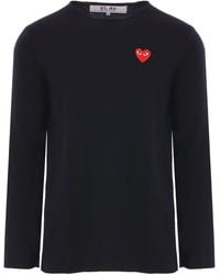 COMME DES GARÇONS PLAY - Pull À Logo Cœur - Lyst