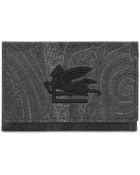 Etro - Paisley Cotton-Blend Wallet - Lyst