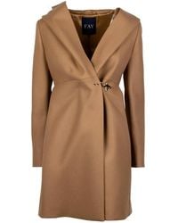 Fay - Hooded Lobster-Claw-Fastening Coat - Lyst