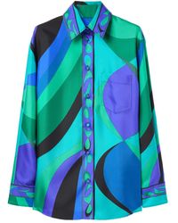 PUCCI - Pucci Pesci-Printed Long Sleeved Shirt - Lyst