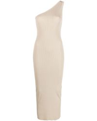 Totême - One-shoulder Ribbed-knit Dress - Lyst