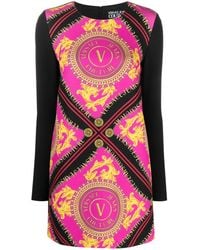 Versace Jeans Couture - Printed Dress - Lyst