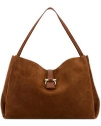 Ferragamo - Shopper Aus Wildleder - Lyst