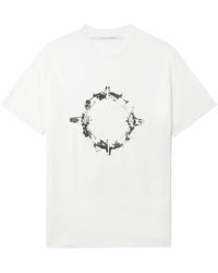 Julius - Abstract-print Crew-neck T-shirt - Lyst