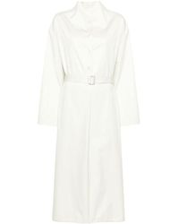Lemaire - Belted Cotton Shirtdress - Lyst