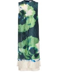 Erdem - Abito Midi Con Stampa A Fiori - Lyst