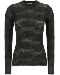 Brunello Cucinelli - Flower Lace Sweater - Lyst
