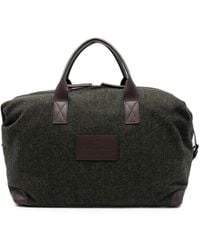Gran Sasso - Herringbone-Pattern Wool Tote Bag - Lyst