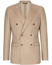 Dolce & Gabbana - Double-Breasted Peak Lapel Jacket - Lyst