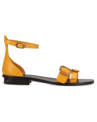Tod's - Buckle-Detail Leather Sandals - Lyst