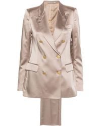 Tagliatore - Satin Double-breasted Suit - Lyst