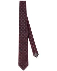 Brunello Cucinelli - Silk Tie With Geometric Pattern - Lyst