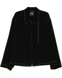 Yohji Yamamoto - Veste Zippée En Crêpe De Chine - Lyst