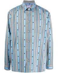 Marcelo Burlon - Striped Button-up Shirt - Lyst