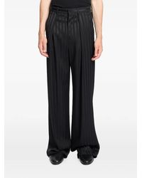 Ann Demeulemeester - Striped Pleated Trousers - Lyst