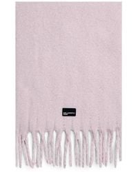 KARL LAGERFELD - Écharpe Texturée À Franges - Lyst