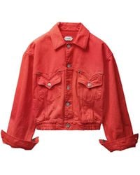 Versace - Oversized Denim Blouson - Lyst