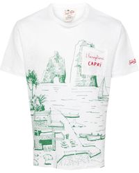 Mc2 Saint Barth - Ecstasea Linen T-shirt - Lyst