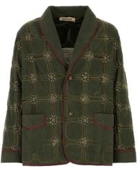 BAZISZT - Blazer Latier En Coton À Perles - Lyst
