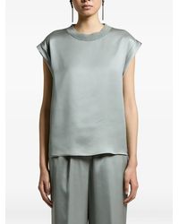 Peserico - Satin-Finish Blouse - Lyst