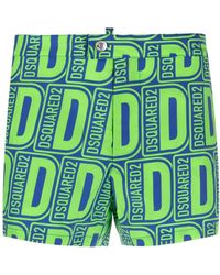 DSquared² - Logo-print Swim Shorts - Lyst