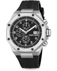 Roberto Cavalli - Chronograph Octagonal 44Mm Watch - Lyst