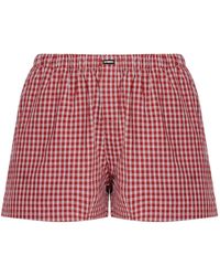 Vetements - Karierte Shorts mit elastischem Bund - Lyst